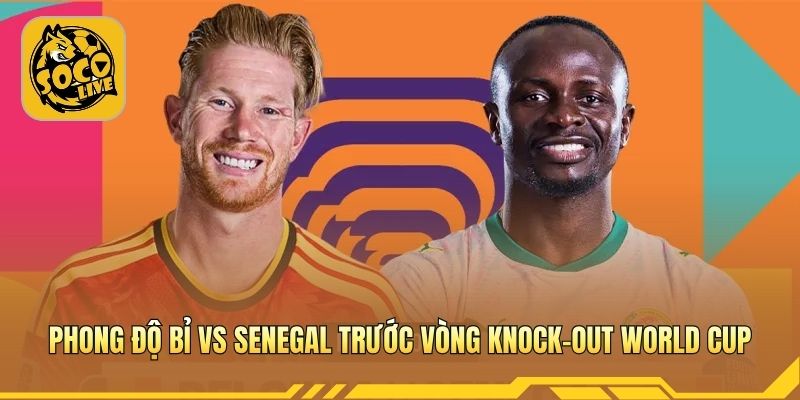 Phong độ Bỉ vs Senegal trước vòng knock-out World Cup